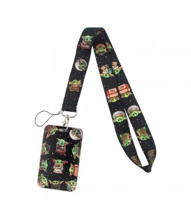 Lanyard Baby Yoda Grogu Mandalorian Cinta Portacredencial